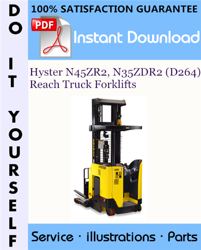Thumbnail Hyster N45ZR2, N35ZDR2 (D264) Reach Truck Forklifts Parts Manual ☆ Thumbnail Hyster N45ZR2, N35ZDR2 (D264) Reach Truck Forklifts Parts Manual ☆