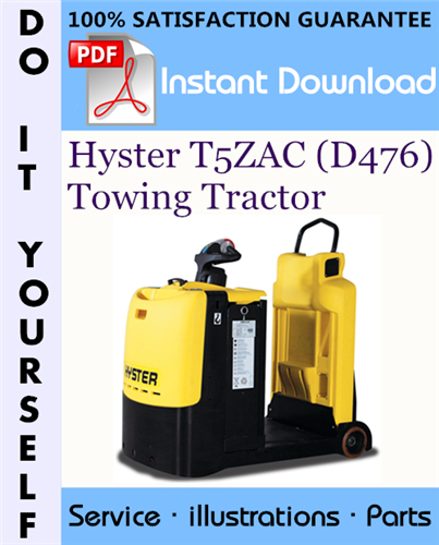 Thumbnail Hyster T5ZAC (D476) Towing Tractor Parts Manual ☆