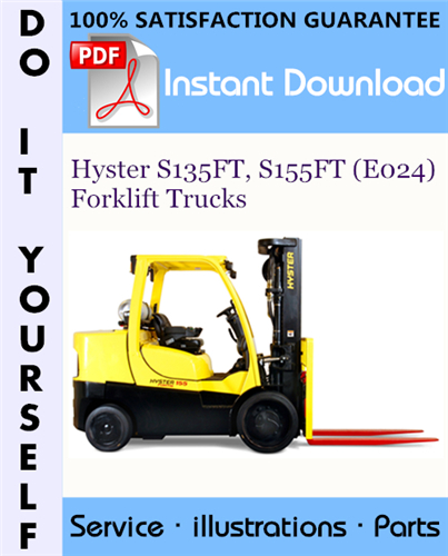 Thumbnail Hyster S135FT, S155FT (E024) Forklift Trucks Parts Manual ☆