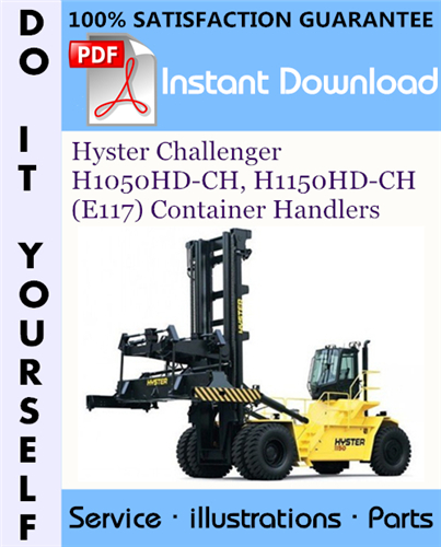 Thumbnail Hyster Challenger H1050HD-CH, H1150HD-CH (E117) Container Handlers Parts Manual ☆