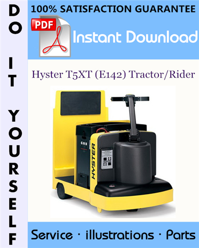 Thumbnail Hyster T5XT (E142) Tractor/Rider Parts Manual ☆
