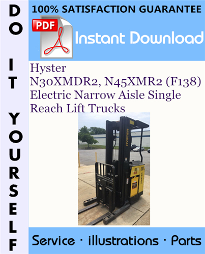 Thumbnail Hyster N30XMDR2, N45XMR2 (F138) Electric Narrow Aisle Single Reach Lift Trucks Parts Manual ☆ Thumbnail Hyster N30XMDR2, N45XMR2 (F138) Electric Narrow Aisle Single Reach Lift Trucks Parts Manual ☆