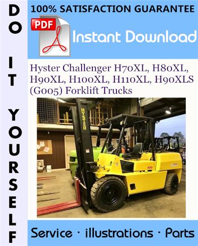 Thumbnail Hyster Challenger H70XL, H80XL, H90XL, H100XL, H110XL, H90XLS (G005) Forklift Trucks Parts Manual ☆ Thumbnail Hyster Challenger H70XL, H80XL, H90XL, H100XL, H110XL, H90XLS (G005) Forklift Trucks Parts Manual ☆
