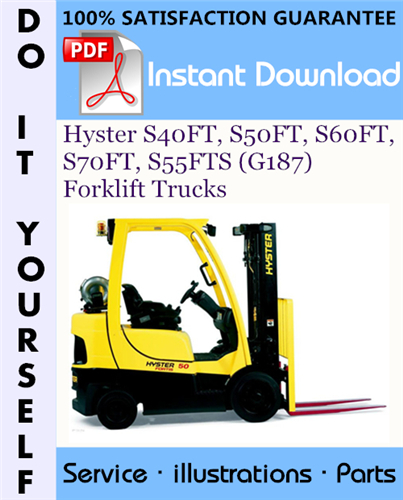 Thumbnail Hyster S40FT, S50FT, S60FT, S70FT, S55FTS (G187) Forklift Trucks Parts Manual ☆ Thumbnail Hyster S40FT, S50FT, S60FT, S70FT, S55FTS (G187) Forklift Trucks Parts Manual ☆