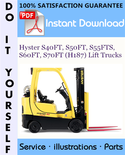 Thumbnail Hyster S40FT, S50FT, S55FTS, S60FT, S70FT (H187) Lift Trucks Parts Manual ☆ Thumbnail Hyster S40FT, S50FT, S55FTS, S60FT, S70FT (H187) Lift Trucks Parts Manual ☆