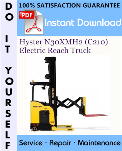 Thumbnail Hyster N30XMH2 (C210) Electric Reach Truck Service Repair Workshop Manual ☆