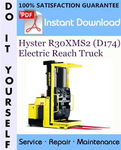 Thumbnail Hyster R30XMS2 (D174) Electric Reach Truck Service Repair Workshop Manual ☆ Thumbnail Hyster R30XMS2 (D174) Electric Reach Truck Service Repair Workshop Manual ☆