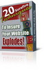 Thumbnail **NEW** 20 Surefire Techniques To Insure Your Website Explodes  With Master  Resale Rights
