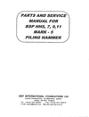 Thumbnail BSP HH5,7,9,11 mark 5 piling hammer service manual