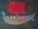 Thumbnail Viking Ship with Red Sails sunprint Thumbnail Viking Ship with Red Sails sunprint