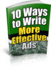 Thumbnail 10 Ways to Write More Affective Ads Ebook PLR