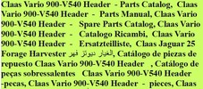 Thumbnail Claas Vario V900-V540 Header - Parts Catalog Thumbnail Claas Vario V900-V540 Header - Parts Catalog