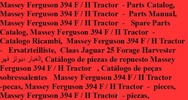 Thumbnail Massey Ferguson 394 F / H Tractor - Parts Catalogn Thumbnail Massey Ferguson 394 F / H Tractor - Parts Catalogn