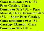 Thumbnail Claas Dominator 98 S / SL - Parts Catalog