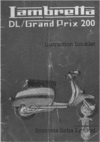 Thumbnail INDIAN SIL LAMBRETTA DL200 GP200 dl gp 200 grand prix owner manual