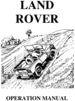 Thumbnail LANDROVER SERIES 1 OPERATION USER OWNER MANUAL 1948 1949 1950 1951