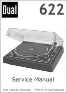 Thumbnail DUAL 622 TURNTABLE SERVICE MANUAL