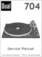 Thumbnail DUAL 704 TURNTABLE SERVICE MANUAL Thumbnail DUAL 704 TURNTABLE SERVICE MANUAL