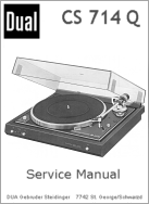 Thumbnail DUAL CS-714-Q TURNTABLE SERVICE MANUAL