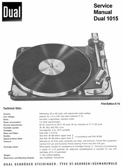 Thumbnail DUAL 1015 TURNTABLE REPAIR MANUAL