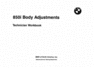 Thumbnail BMW 850i Body Adjustment Manual