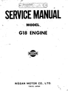 Thumbnail Datsun 1800 Model G18 Engine Service Repair Manual Download