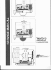 Thumbnail Walbro DIAPHRAGM CARBURETORS Service Manual Download