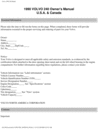 Thumbnail 90 Volvo 240 1990 Owners Manual Thumbnail 90 Volvo 240 1990 Owners Manual