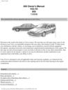 Thumbnail 96 Volvo 850 1996 Owners Manual