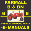 Thumbnail IH FARMALL B & BN -6- MANUALS Service, Parts, Owner, Attachments, Shop Manual Catalog - DOWNLOAD