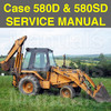 Thumbnail Case 580D 580SD Super D CK Tractor Loader Backhoe Forklift SERVICE Repair MANUAL - DOWNLOAD