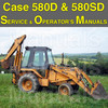 Thumbnail Case 580D 580SD Super D CK Tractor Loader Backhoe SERVICE & OPERATOR MANUAL -2- MANUALS - DOWNLOAD