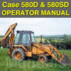 Thumbnail Case 580D 580SD Super D CK Tractor Loader Backhoe Forklift Digger OPERATORS User Owner MANUAL - DOWNLOAD