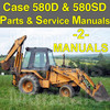 Thumbnail Case 580D 580SD 580 Super D TLB Tractor SERVICE MANUAL & PARTS Catalog -2- MANUALS - DOWNLOAD