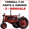 Thumbnail IH Farmall F-20 Tractor ILLUSTRATED PARTS & OWNERS INSTRUCTION -2- MANUALS - DOWNLOAD