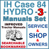 Thumbnail IH International Case Hydro 84 Tractor SERVICE, SHOP, OPERATOR Manual -3- Manuals - IMPROVED - DOWNLOAD