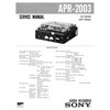 Thumbnail Sony APR 2003 B Reel to Reel Service Manual Thumbnail Sony APR 2003 B Reel to Reel Service Manual