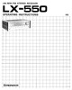 Thumbnail Pioneer LX-550 Operating Manual + Schematics Thumbnail Pioneer LX-550 Operating Manual + Schematics