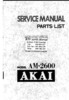 Thumbnail AKAI AM2600 Service Manual !!! Thumbnail AKAI AM2600 Service Manual !!!