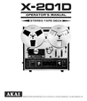 Thumbnail Akai X-201D - Owner Manual