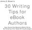 Thumbnail 30 Writing Tips for eBook Authors w/mrr + resell rights