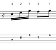 Thumbnail L257 Em7 dorian scale bass lick from the minor 3rd