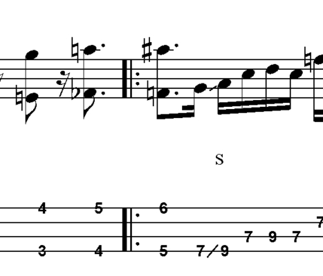 Thumbnail L03 Bluesy  pentatonic bass lick in A7