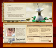 Thumbnail Female Personal Profile Webpage Flash Audio Website Template