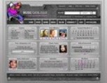Thumbnail Music Catalog Flash Website Template