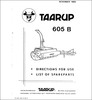 Thumbnail Taarup TA605B Spare Parts Manual for Forage harvester