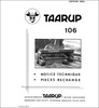 Thumbnail Taarup TA106 Spare Parts Manual for Forage harvester