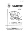 Thumbnail Taarup 107 Spare Parts Manual for Loader Wagon
