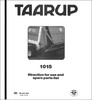 Thumbnail Taarup 1015 Spare Parts Manual for Loader Wagon