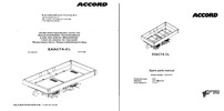 Thumbnail Accord Exacta CL Fertilizer Spreader Parts Manual Catalog 